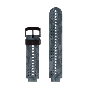 StrapsCo Print Patterned Silicone Rubber Watch Band Strap for Garmin Forerunner 220 / 230 / 235 / 735XT / Approach S6 / S20 - Pixel Camo