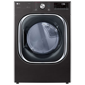 LG 7.4 Cu. Ft. Electric Steam Dryer (DLEX4500B) - Black Steel - Open Box - Scratch & Dent