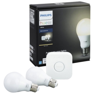 Philips HUE A19 Smart LED Starter Kit - White