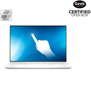 Open Box - Dell XPS 15.6" Touchscreen Laptop - White (Intel i7-10750H/512GB SSD/16GB RAM/Win 10) -Eng