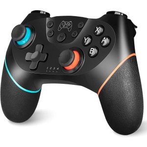 Wireless Pro Controller for Nintendo Switch Bluetooth Switch Pro Controller Game pad Joypad, PC Controller Supports Gyro Axis Turbo and Dual Vibration With Charging Cable