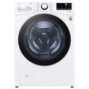 LG 5.2 Cu. Ft. (IEC) Front Load Washer with ThinQ, 6Motion, ColdWash, and Steam - Energy Star (WM3600HWA) - White