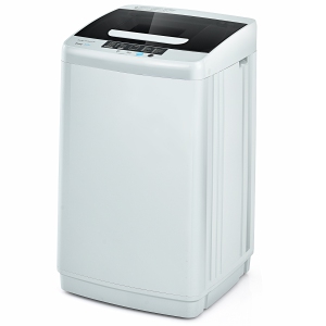 Costway Portable Full-Automatic Washer & Dryer Combo 8.8 lbs Spin Washer w/ Drain Pump
