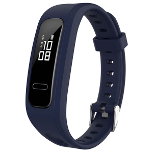StrapsCo Silicone Rubber Watch Band Strap for Huawei Honor Band 4 Running Edition / 4e / 3e - Dark Blue