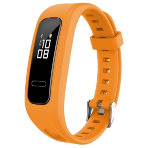 StrapsCo Silicone Rubber Watch Band Strap for Huawei Honor Band 4 Running Edition / 4e / 3e - Orange