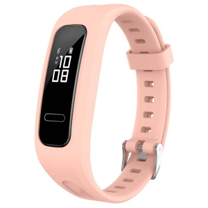 StrapsCo Silicone Rubber Watch Band Strap for Huawei Honor Band 4 Running Edition / 4e / 3e - Pink