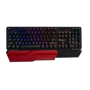 Digifast LK42 Mechanical RGB Gaming Keyboard, Optical Clicky Switches 100 million durability, Customizable Color, Water-Resistant Design, Ergonomic Wrist Rest