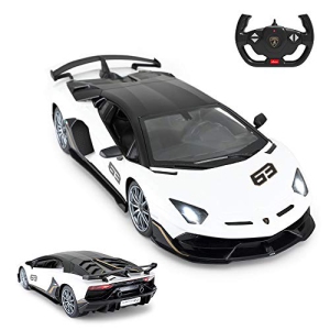 Toy Lamborghini Car | RASTAR 1:14 Lamborghini Aventador SVJ Remote Control Model Car, Super RC Sport Racing Car for Kids Boys Gifts, 2.4GHz(White)