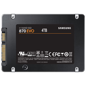 新品 SAMSUNG 870 EVO 4TB SSD MZ-77E4T0B/IT Samsung 870 EVO 4TB SATA III Internal Solid State Drive (MZ