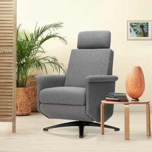 Costway Massage Recliner Chair Vibrating Sofa w/ Remote Control&Adjustable Headrest Grey