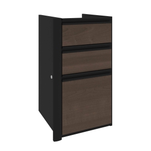 Connexion Add-On Desk Pedestal with 3 Drawers - Antigua & Black