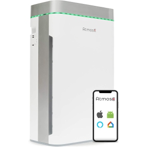 AtmosC A Series Air Purifier and Humidifier 2in1 - Medical HEPA13 - 1500 sqft Protection Against Allergens, Smoke, Odors, Chemicals, VOCS's - CARB, EPA, UL Certified