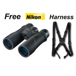 Nikon Prostaff 5 10x42 WP Roof Prism Binocular #7571 +Deluxe Harness. Nikon Canada Lifetime warranty