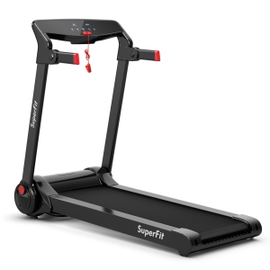 Gymax Folding Electric Treadmill 3.0HP Exercise Running Machine w/ App Control