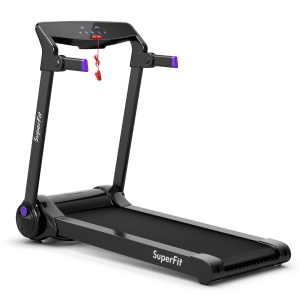 Gymax Folding Electric Treadmill 3.0HP Exercise Running Machine w/ App Control