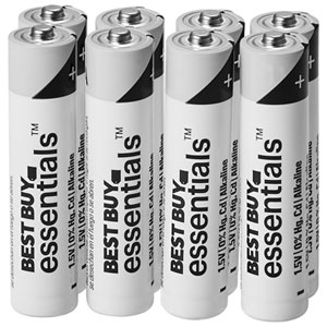 Best Buy Essentials AAA Alkaline Batteries - 8 Pack - Only at Best Buy