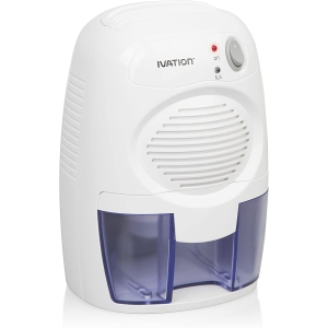 Ivation DehumMini Powerful Small-Size Thermo-Electric Dehumidifier - Quietly Gathers Up to 6oz. of Water Per Day - Great for Smaller Room, Cupboard, Basement, Attic, Stored Boat, RV, Antique Car