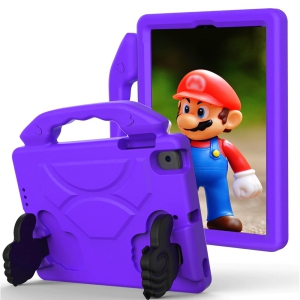 XCRS Kids Case for Apple iPad 10.2-inch 9th Gen (2021), 8th Gen (2020), 7th Gen (2019), Light Weight, Handle Friendly Cover, Convertible Stand,EVA Foam Silicone Case Purple