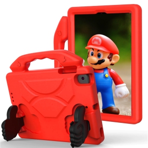 XCRS Kids Case for Apple iPad 10.2-inch 9th Gen (2021), 8th Gen (2020), 7th Gen (2019), Light Weight, Handle Friendly Cover, Convertible Stand,EVA Foam Silicone Case Red