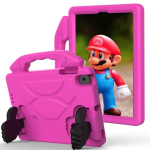 XCRS Kids Case for Apple iPad 10.2-inch 9th Gen (2021), 8th Gen (2020), 7th Gen (2019), Light Weight, Handle Friendly Cover, Convertible Stand,EVA Foam Silicone Case Pink