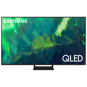 Samsung 55" 4K UHD Quantum HDR10+ QLED Tizen Smart TV (QN55Q70AAFXZC) - 2021 - Great for Gaming & Streaming