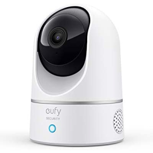 eufy Security 2K Indoor Cam Pan & Tilt, Plug-in Security Indoor Camera with Wi-Fi, IP Camera, Human & Pet AI, Voice