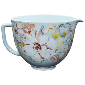 KitchenAid 5Qt Ceramic Stand Mixer Bowl - White Gardenia