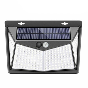 ISTAR Solar Motion Sensor Lights Outdoor, 208 LED Courtyard Wall Lights, Wireless Sensor Security Flood Lights, 270° Wide Angle Lighting, IP65 Waterproof Night Lights (2 Pack)