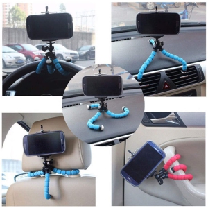 Flexible Mini Phone Tripod Sponge Octopus for Mobile & Camera, Blue
