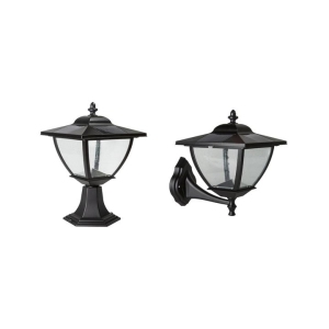 Classy Caps Black Aluminum Eleganté Solar Lamp SML556