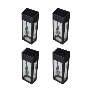 Classy Caps Black Aluminum Lancaster Deck & Wall Light SWL888 (4 Pack)