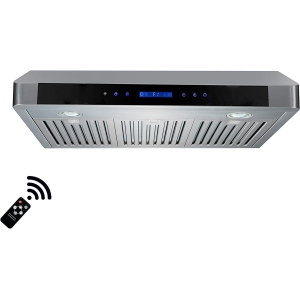 ROXON 860 CFM ULTRA SLIM STAINLESS STEEL 30 Inches Range Hood Under Cabinet Kitchen Exhaust Fan Style RXN-U15US-30