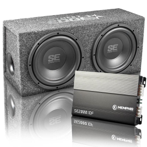 Memphis Audio SE210 Dual 10" Subwoofer Bass and Amplifier Package