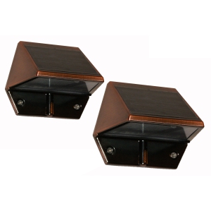 Classy Caps Copper Plated Deck & Wall Light SL177 (2 Pack)