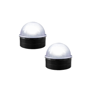 Classy Caps Black Chainlink Summit Solar Post Cap CH2233B (2 Pack)