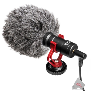 Boya BY-MM1 Cardioid Condenser Microphone with Camera Cold Shoe Mount