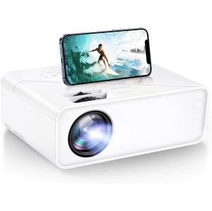 VIMGO Mini WiFi Projector, 6000Lux Full HD 1080P Supported for