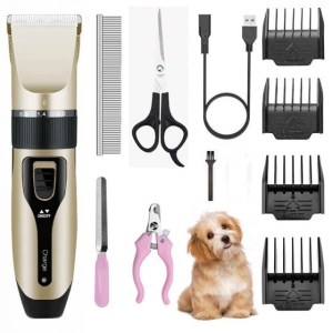 ISTAR Dog Clippers Low Noise Pet Clippers Rechargeable Dog Trimmer Cordless Pet Grooming Tool Professional Dog Hair Trimmer