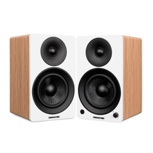 Fluance Powered 5'' Stereo Bookshelf Speakers for Turntable, TV PC & Bluetooth 5