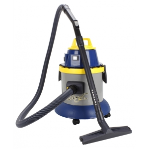 JV125 Wet & Dry Commercial Vacuum - Capacity of 4 gal (15 L) - Electrical Outlet for Power Nozzle - 10' (3 m) Hose - Plastic and Aluminum Wands - Brushes and Accessories Included