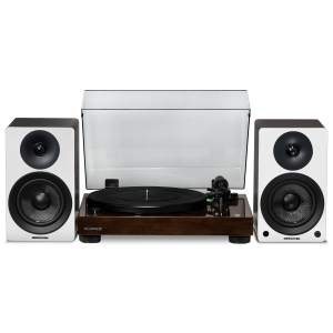 Fluance RT81 Elite High Fidelity Vinyl Turntable and Ai41 Powered 5" Stereo Bookshelf Speakers