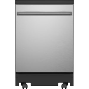 GE 24" 54dB Portable Front-Control Stainless Steel Tub Dishwasher ENERGY STAR (GPT225SSLSS) - Stainless Steel