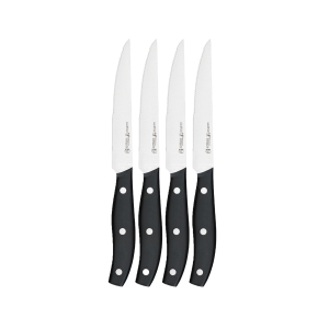 Henckels International Henckels 4 Piece Steak Knife Set Stainless Steel & Black 4 Pc
