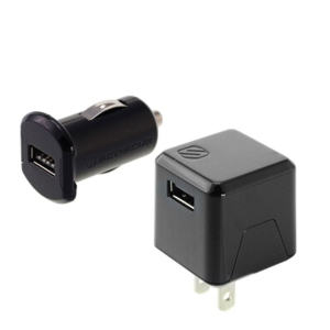 Wall & Car Charger Combo Kit Revive 2.4 Amp Kit Includes 1 Wall Charger & 1 Car Charger Black 1 Port Each