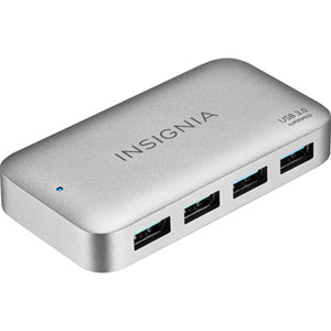 Insignia 4-Port USB 3.0 Hub with Power Supply (NS-PH3A4AP-C