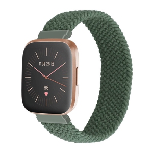 StrapsCo Elastic Nylon Watch Band Strap for Fitbit Versa & Versa 2 - S - Fits 5.8" - 6.1" Wrist - Sage