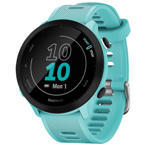 Garmin Forerunner 55 Bluetooth GPS Running Smartwatch - Aqua