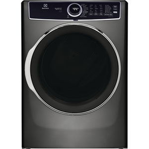 Electrolux 6 Series 8 Cu. Ft. Large Capacity Stackable Electric Dryer with LuxCare Dry System, Energy Star & 11 Drying Cycles (ELFE763CAT) - Grey