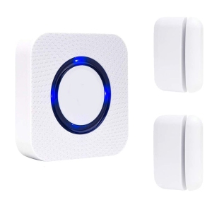 ISTAR Door Sensor Chime Wireless Door Alarm Window Alarm Contact Sensor Door Bell for Office/Home/Store Open Chime Operate Range 1000ft with 58 Chimes 4 Volume Level