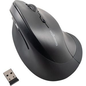 Kensington Vertical Ergonomic 2400 DPI Wireless Mouse - Black - (75575)